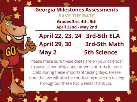 ga milestone test dates cobb county|Georgia Milestones Information .